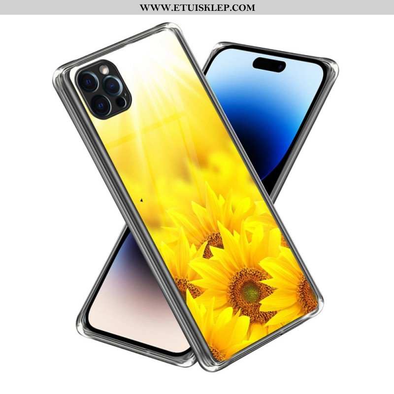 Etui do iPhone 14 Pro Max Intensywne Słoneczniki